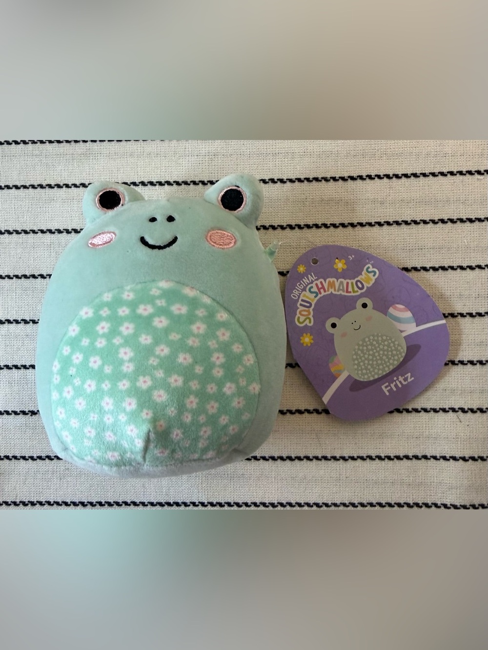 Squishmallows Mint Green Frog Plush Fritz NWT